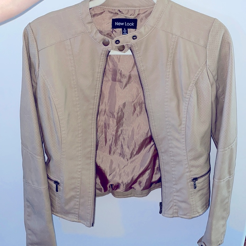 Faux leather jacket